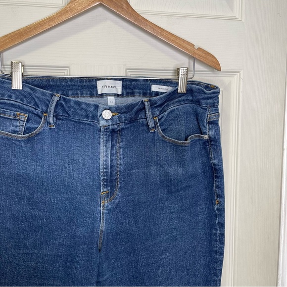 FRAME Jeans Womens Blue Le Mini Boot Medium
Wash Denim Sz 34 - Picture 6 of 10
